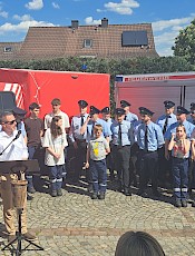 Foto Teilnahme an der Einweihung des neuen Fahrzeugs unserer Feuerwehr am 2.5.2025